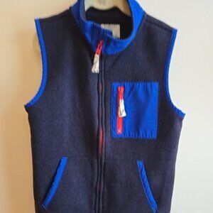 EUC CREWCUTS SUMMIT FLEECE SCHOOL BOY VEST - SIZE 8 - BLUE
